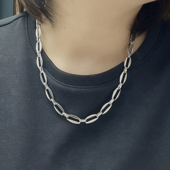 サージカルステンレスネックレス チェーン つけっぱなしアクセ 金属アレルギー対応 プレゼント ギフト 7枚目の画像