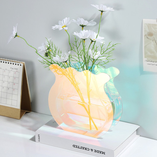 創造的なアクリルの魚飼育用の水槽の花瓶の芸術の幾何学的な透明な居間