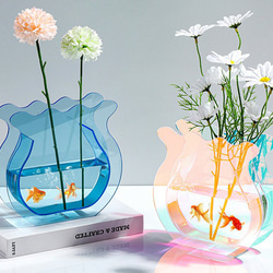 金魚の一輪挿し 赤 一輪挿し・花瓶・花器 KJ's Glass 通販 5713203