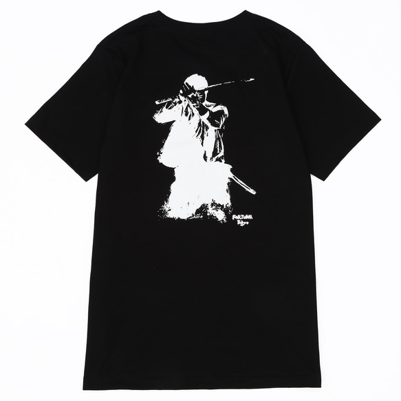 Tシャツ メンズ 墨絵 Samurai Iaido サムライ 居合道 半袖 黒 T