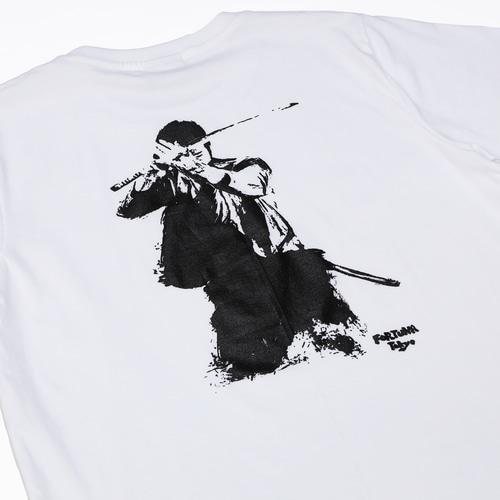 Tシャツ メンズ 墨絵 Samurai Iaido サムライ 居合道 半袖 Tシャツ