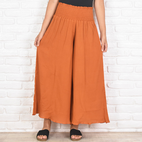 新色追加！涼しげリラックスワイドフレアパンツ キュロットパンツ