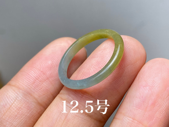 本翡翠指輪　リング　グァテマラ産　お買い得品　一点のみ 本翡翠指輪 リング グァテマラ産 お買い得 無含浸 無着色 天然石