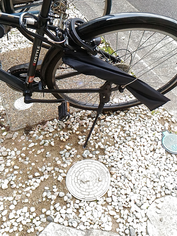 傘袋（撥水、黒）傘立て苦手さん、自転車での持ち帰り汚れ防止に 7枚目の画像