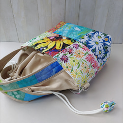 ★パッチワークの２Wayトートバッグ★巾着型ショルダーバッグ【Creema限定】残りはAとCの2点 10枚目の画像