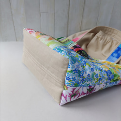 ★パッチワークの２Wayトートバッグ★巾着型ショルダーバッグ【Creema限定】残りはAとCの2点 9枚目の画像