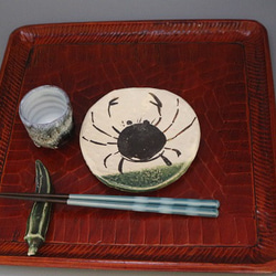 魯山人好みカニ絵皿6客組（作品番号R-059） 中皿 森の丘陶房 通販