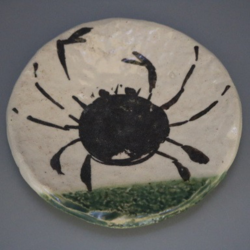 魯山人好みカニ絵皿6客組（作品番号R-059） 中皿 森の丘陶房 通販
