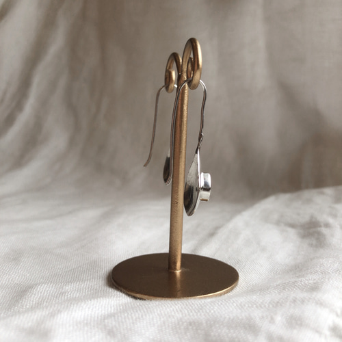 ヴィンテージオニキスシルバーフックピアスsilver925 ピアス（フック