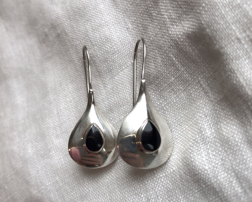 VINTAGE ヴィンテージ アクセサリー SILVER925 デザインピアス vintageシルバーデザインフープピアスsilver925 | CHAINON