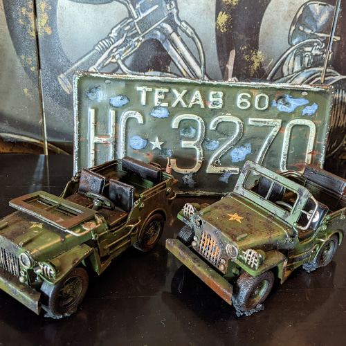 アメリカン ミリタリー ブリキカージープ US ARMY JEEP #軍用