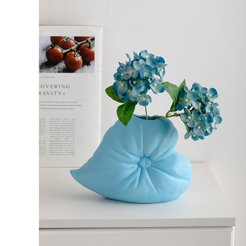 シンプルで創造的なセラミック花瓶の装飾リビングルームフラワー