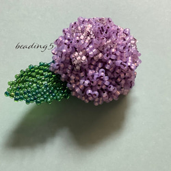 紫陽花の帯留め 2枚目の画像