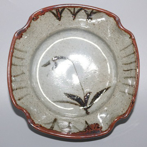 絵唐津四方小鉢5客組（作品番号K-080） お椀・ボウル・鉢 森の丘陶房