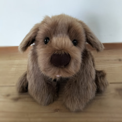 Nana Bee.♡ハンドメイド テディベア 16㎝ ベージュグレー ぬいぐるみ