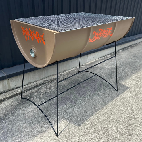 ドラム缶　希少100L オリジナル　バーベキューコンロ ドラム缶 希少100L オリジナル バーベキューコンロ - メルカリ
