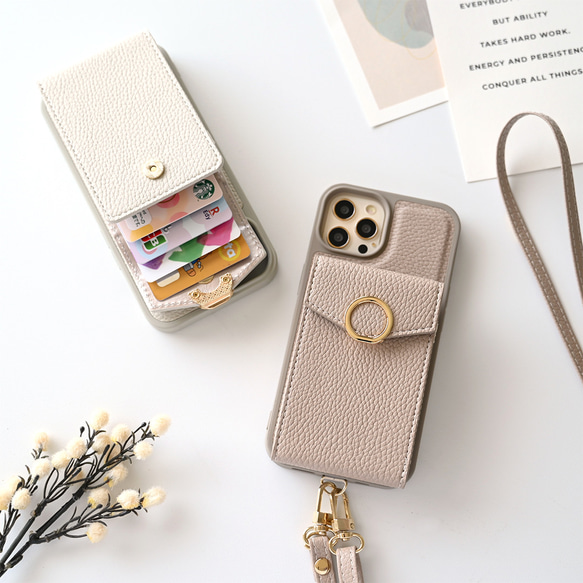多機種対応 カラーリアケース リングパーツ 【 付け替え じゃばらカードケース スマホケース 】 JA13A 20枚目の画像