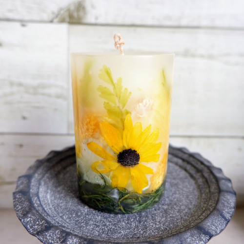 完売】ボタニカルキャンドル❁❀✿✾ ヒマワリ