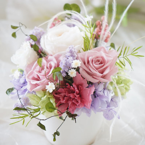 プリザーブドフラワー アレンジメント ピンク系 プリザーブドフラワーアレンジ ピンク | 商品詳細 | 高島屋