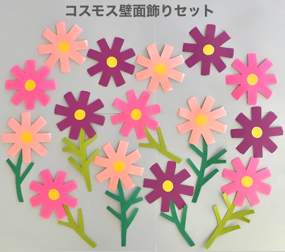コスモス 壁面 9月 秋 敬老の日 保育 施設 秋桜 その他素材 minju 通販