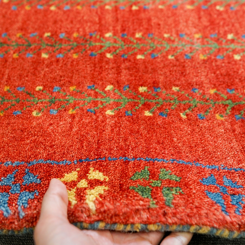 79×52cm 【ペルシャ絨毯 手織りギャッベ】アマレ族ギャッベ 79×52cm 【ペルシャ絨毯 手織りギャッベ】アマレ族ギャッベ