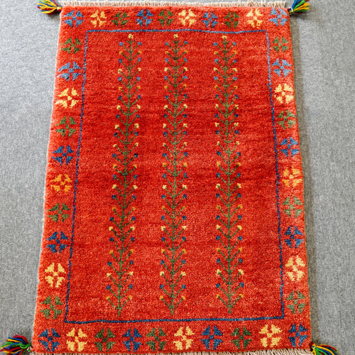 79×52cm 【ペルシャ絨毯 手織りギャッベ】アマレ族ギャッベ 79×52cm 【ペルシャ絨毯 手織りギャッベ】アマレ族ギャッベ