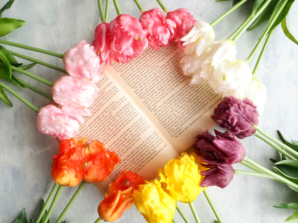 【リアルな触り心地】まるで生花のような瑞々しさ|パーロットチューリップブーケ|アーティフィシャルフラワー【オレンジ】 8枚目の画像