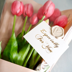 【リアルな触り心地】まるで生花のような瑞々しさ|パーロットチューリップブーケ|アーティフィシャルフラワー【オレンジ】 15枚目の画像