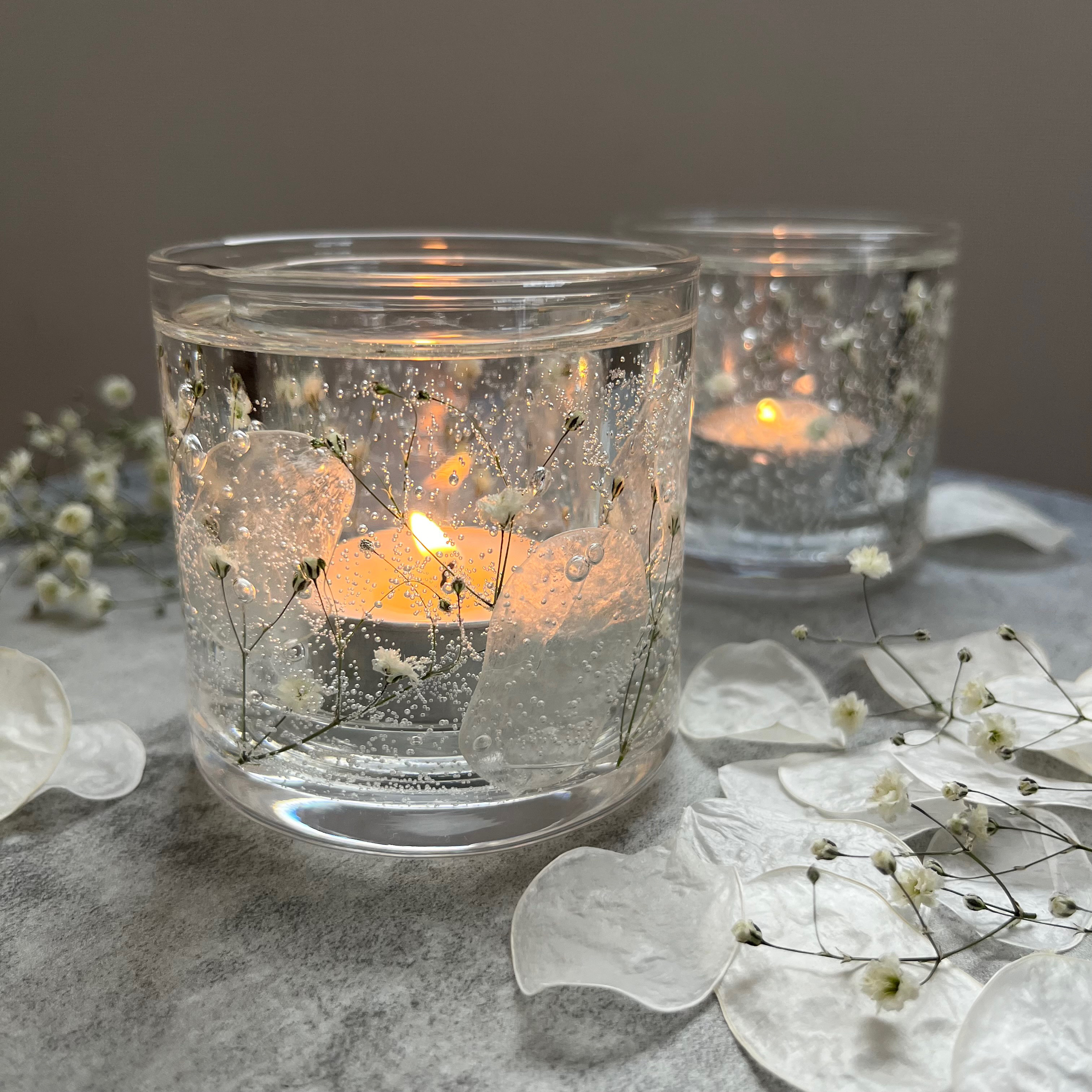 結婚式　キャンドルホルダー　クリア