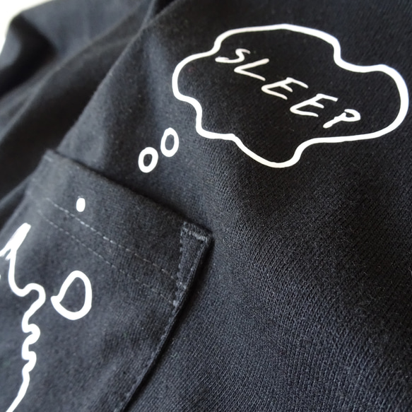 Creemaインスタ紹介品◎父と子のTシャツセット ”sleep” 名入れ   敬老の日 父の日 バレンタインデー 2枚目の画像