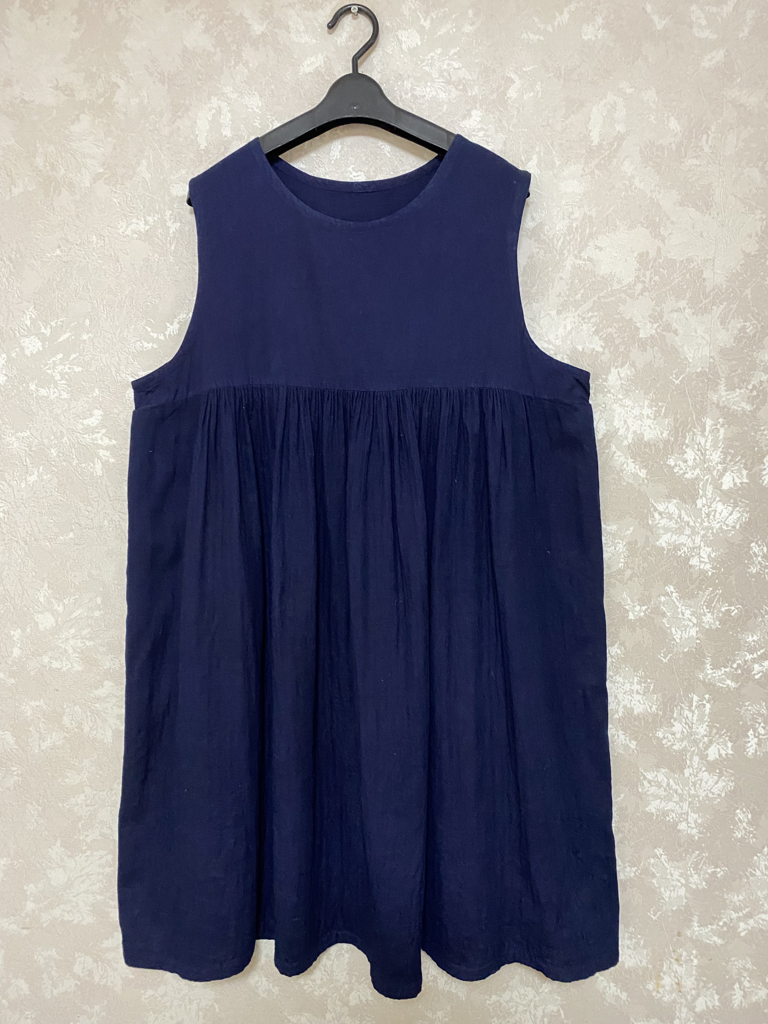 72藍染めワンピース(ギャザー入り) 10,650円