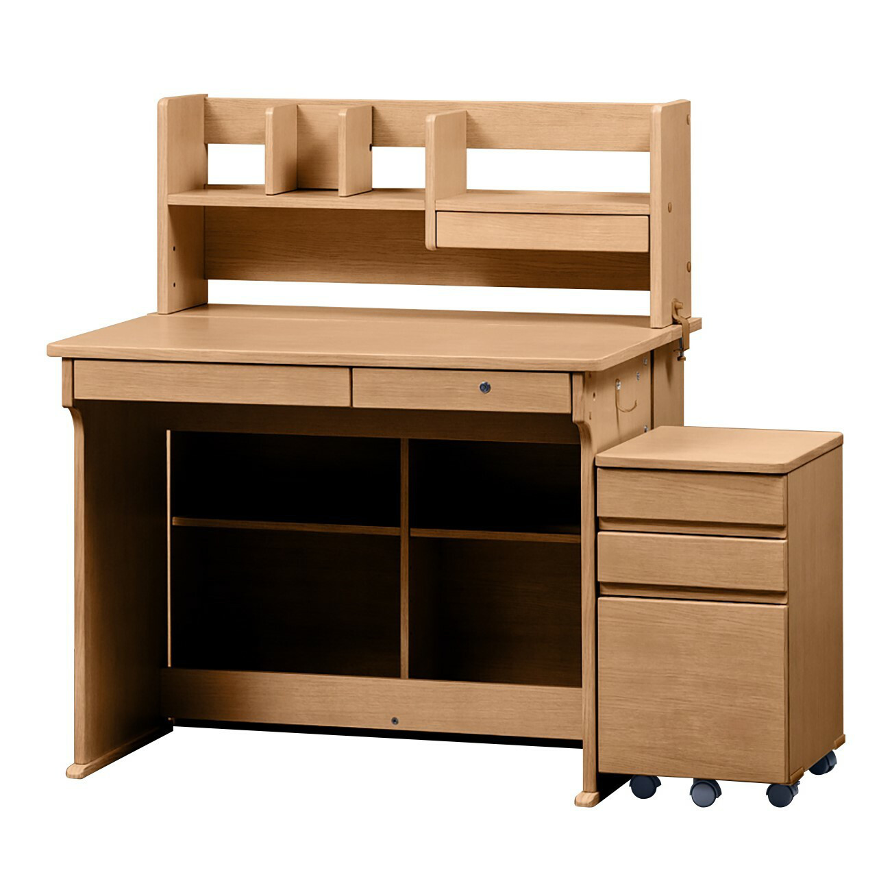 幅100cm　奥行拡張できる組み合わせ学習デスク 【LBZ-SD-12042889】 45,438円