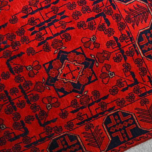 195×121cm【アフガニスタン手織り絨毯 カールモハメディ】ペルシャ絨毯