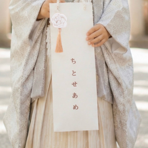 翌日発送】どんな着物にも馴染む シンプル千歳飴袋｜名入れ可｜淡色