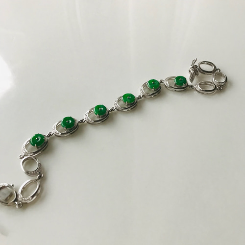 B6010-001】ジェイド 翡翠 ヒスイ ブレスレット 希少 ミャンマー