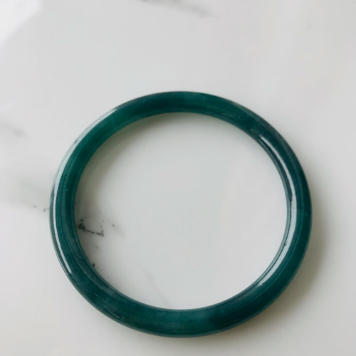 B310-0110] ジェイド JADE ヒスイ 本翡翠 バングル グアテマラ産
