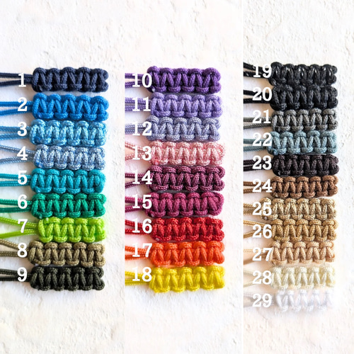 ねじねじマルチストラップ/29色から選べる/スマホストラップ/パラ