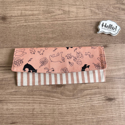 16・ハンドメイドお箸袋ピンクくま