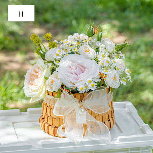 ビスケット　フラワーベース　フェイクフラワー ビスケットのような質感、色、形のフラワーベース Biske（ビスケ