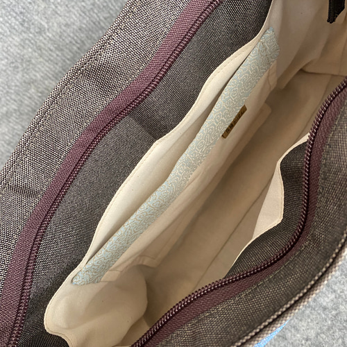 超軽量♡倉敷畳縁シンプルリボンショルダーバッグ：３点セット 超軽量♡倉敷畳縁シンプルリボンショルダーバッグ：3点セット 超軽量♡