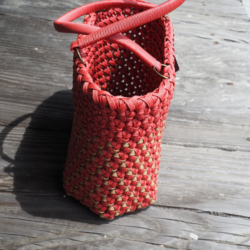 受注制作〙毎日のかごバッグ「ナデシコ」 かごバッグ Craft Comune