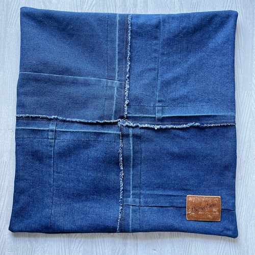 NO.542 デニムクッションカバー クッション無し カバーのみ おしゃれ