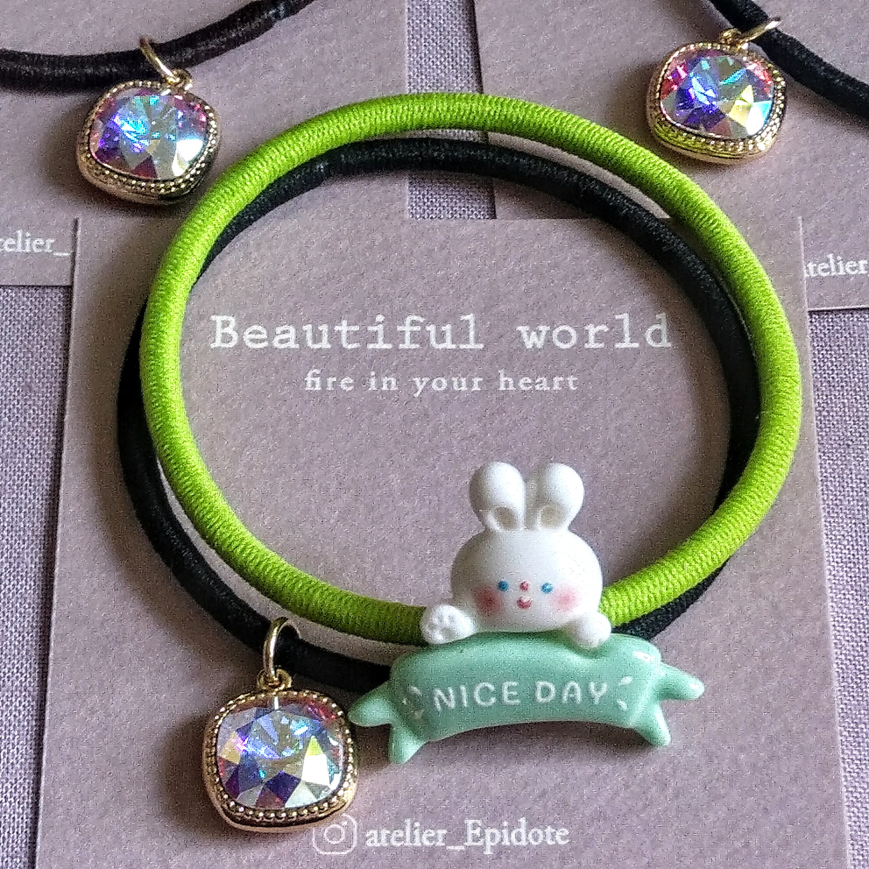 手首ゴム キラキラSWAROVSKICRYSTAL【受注製作】Immortality