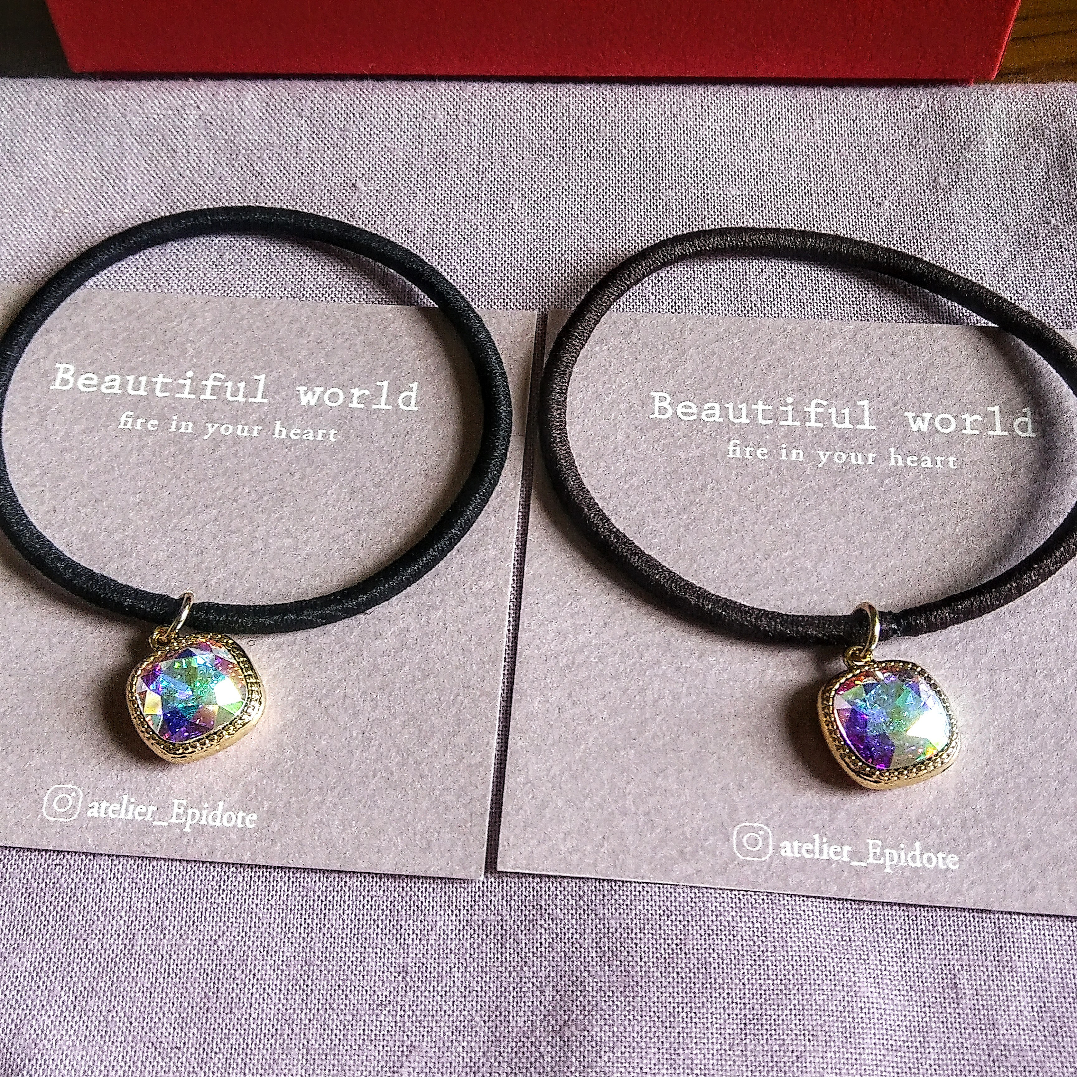 手首ゴム キラキラSWAROVSKICRYSTAL【受注製作】Immortality