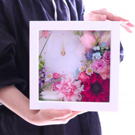 幸せな時を刻む花時計 creema限定