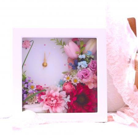 幸せな時を刻む花時計 creema限定