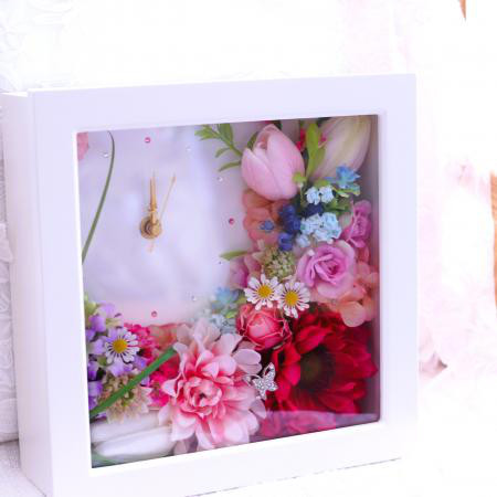 幸せな時を刻む花時計 creema限定