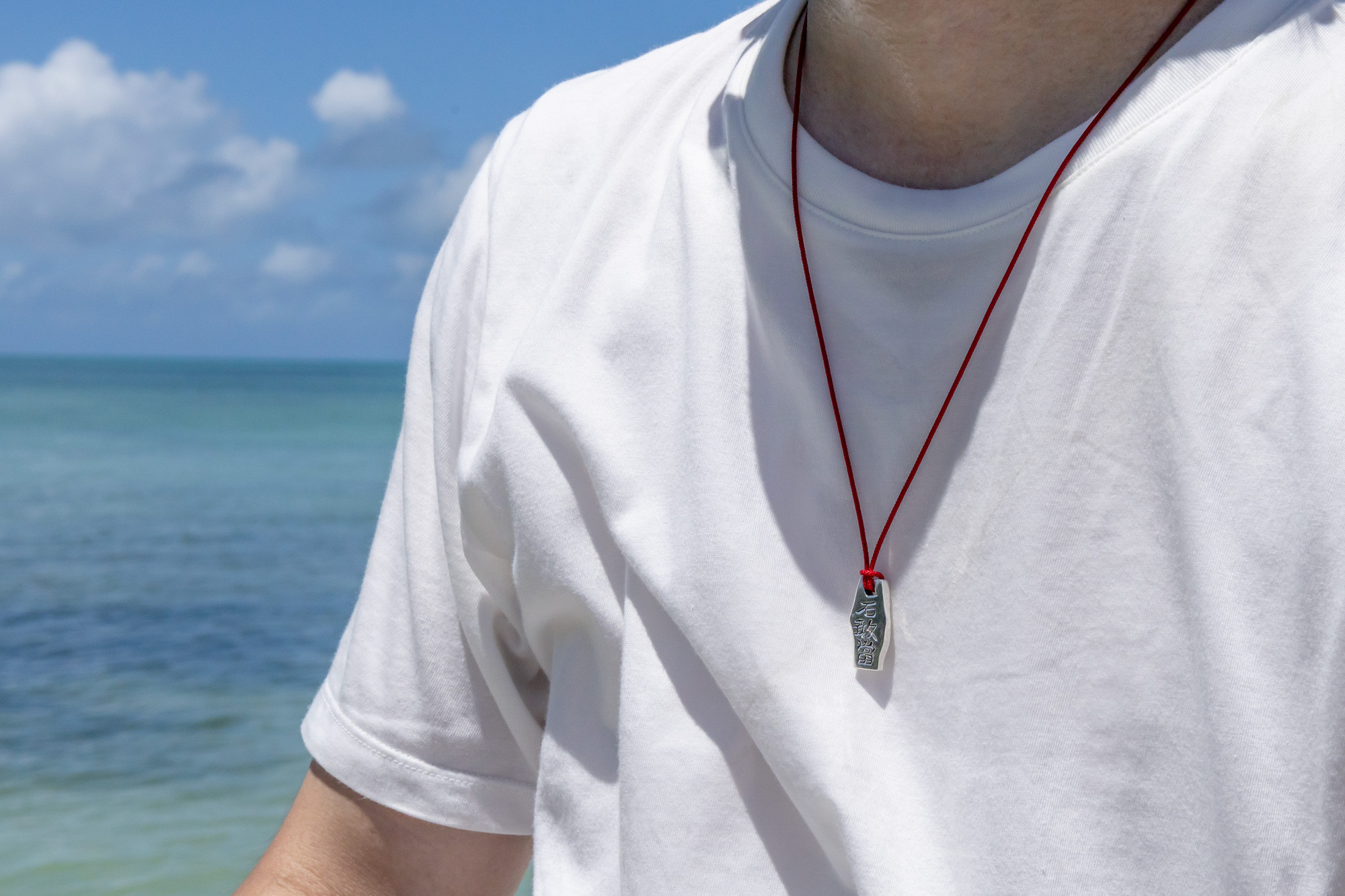 【石敢當（いしがんとう）チャーム】シルバー／27×12×7mm／Silver925・沖縄アクセ・ペンダントトップ