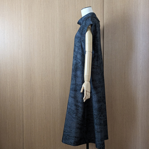 SOLD 着物リメイク ワンピース 大島紬 M〜LL ワンピース さらあお 通販 