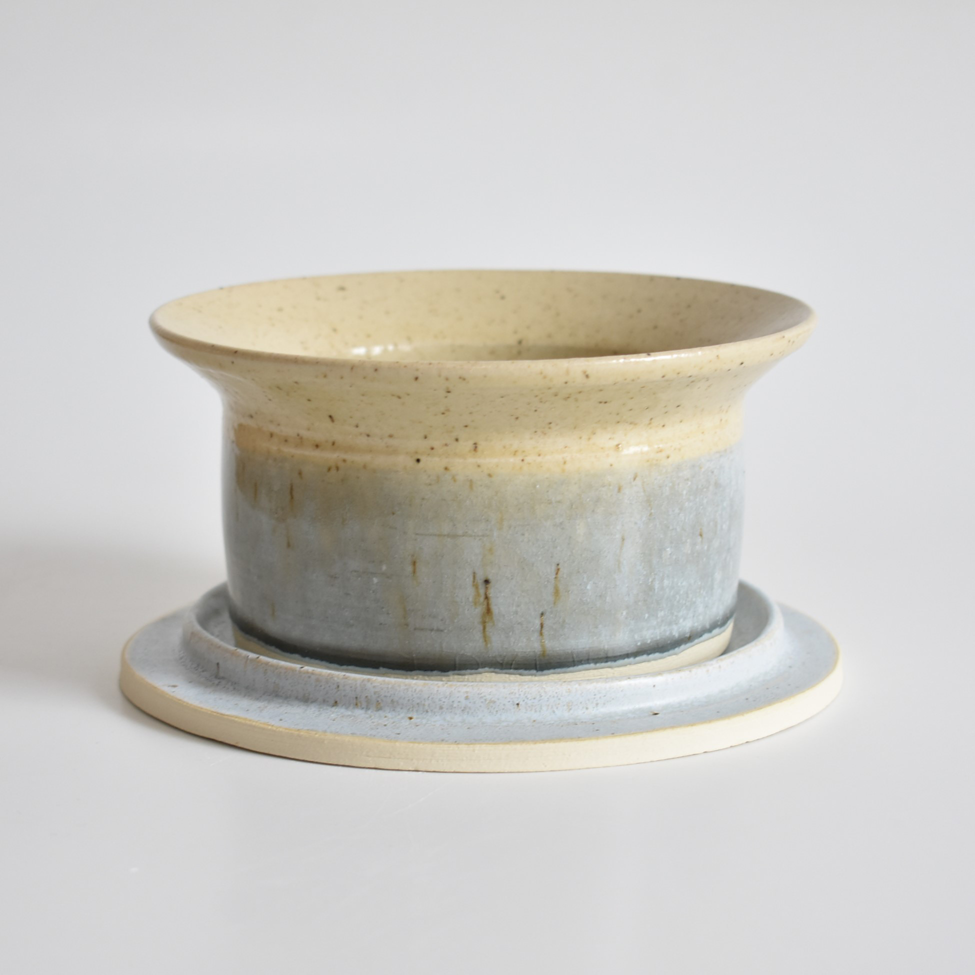 植木鉢C0103(ベージュ/点模様/マット/青/水色/緑)